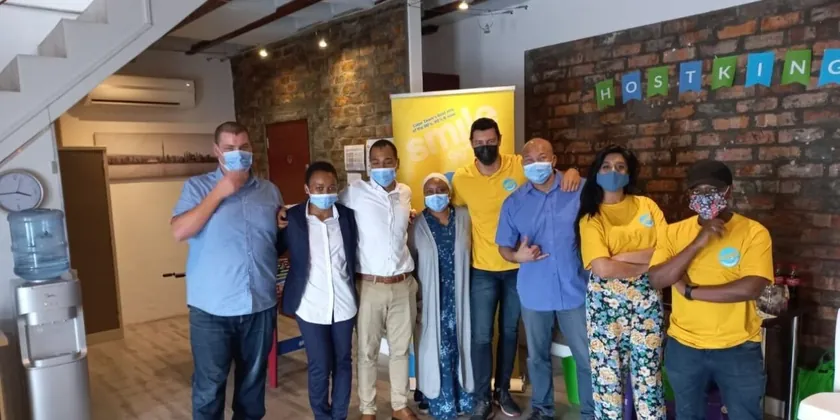 2021 - the team through COVID, Cape Town office