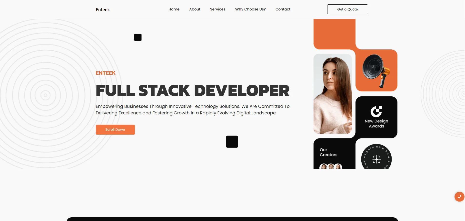 A website designed and built by Hostking