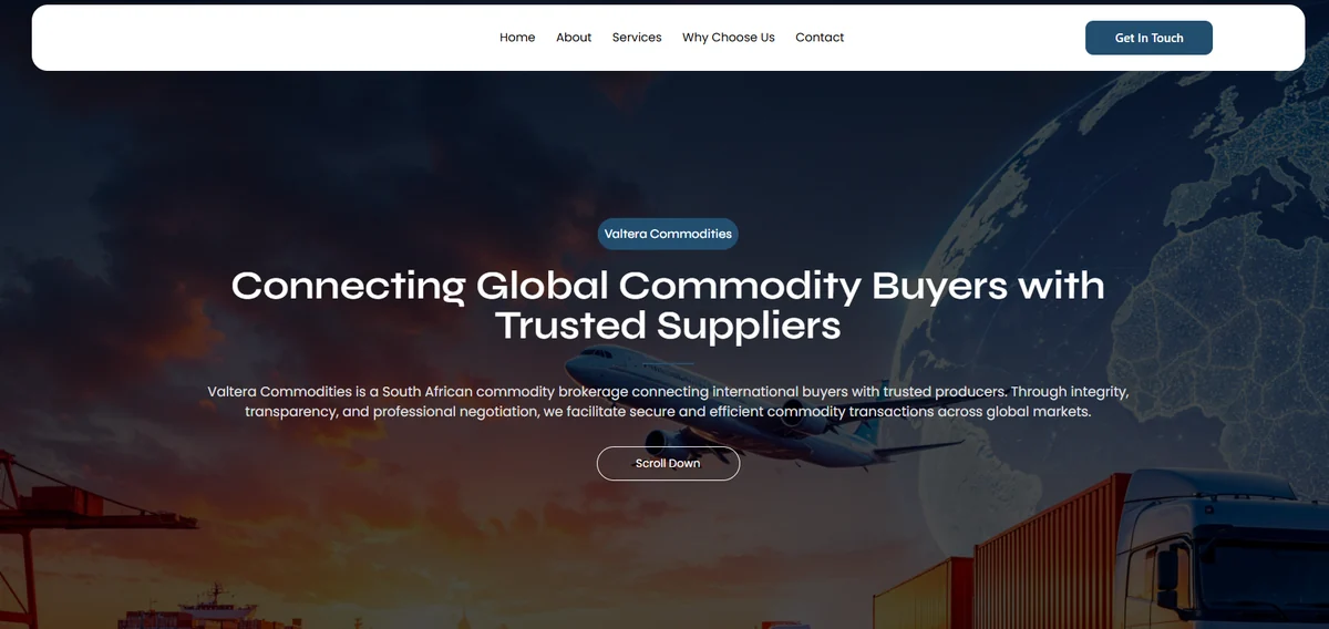 valteracp.com website, built by Hostking